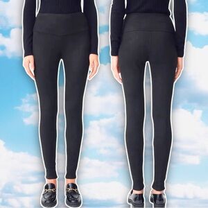 J. MCLAUGHLIN Lori Faux Suede Leggings Neutral Minimalist Preppy Witch Goth Punk